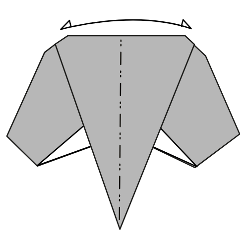 origami elephant diagram step 12
