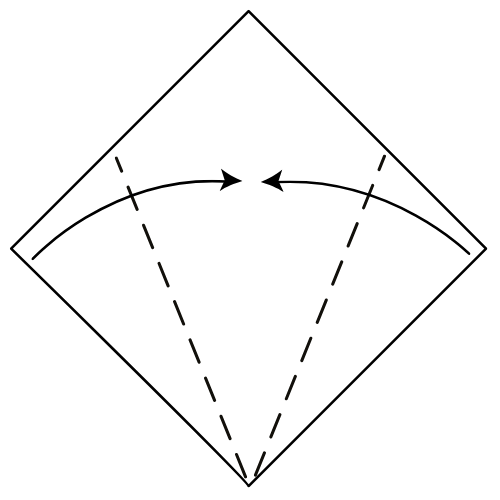 origami elephant diagram step 2