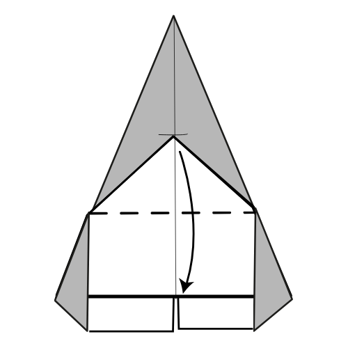 origami elephant diagram step 7