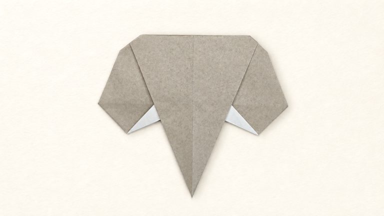 how to make an origami elephant head