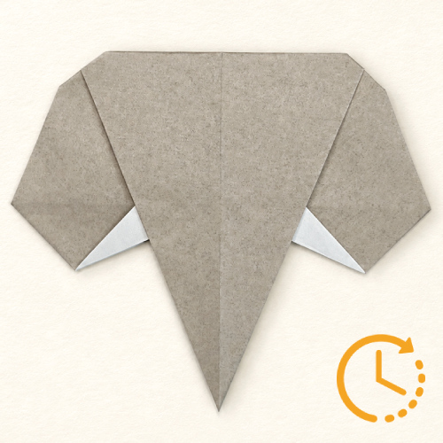 origami elephant head wait