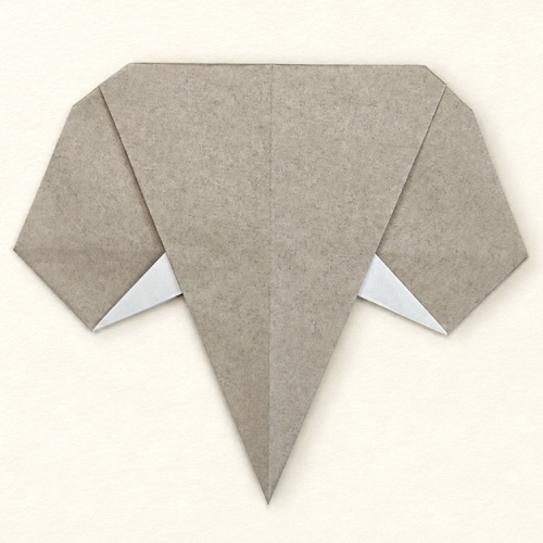 origami elephant head