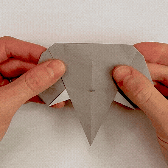 origami elephant step 12