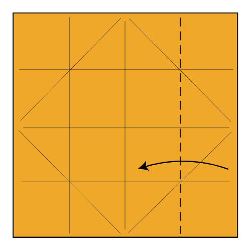 origami pajarita diagram step 7