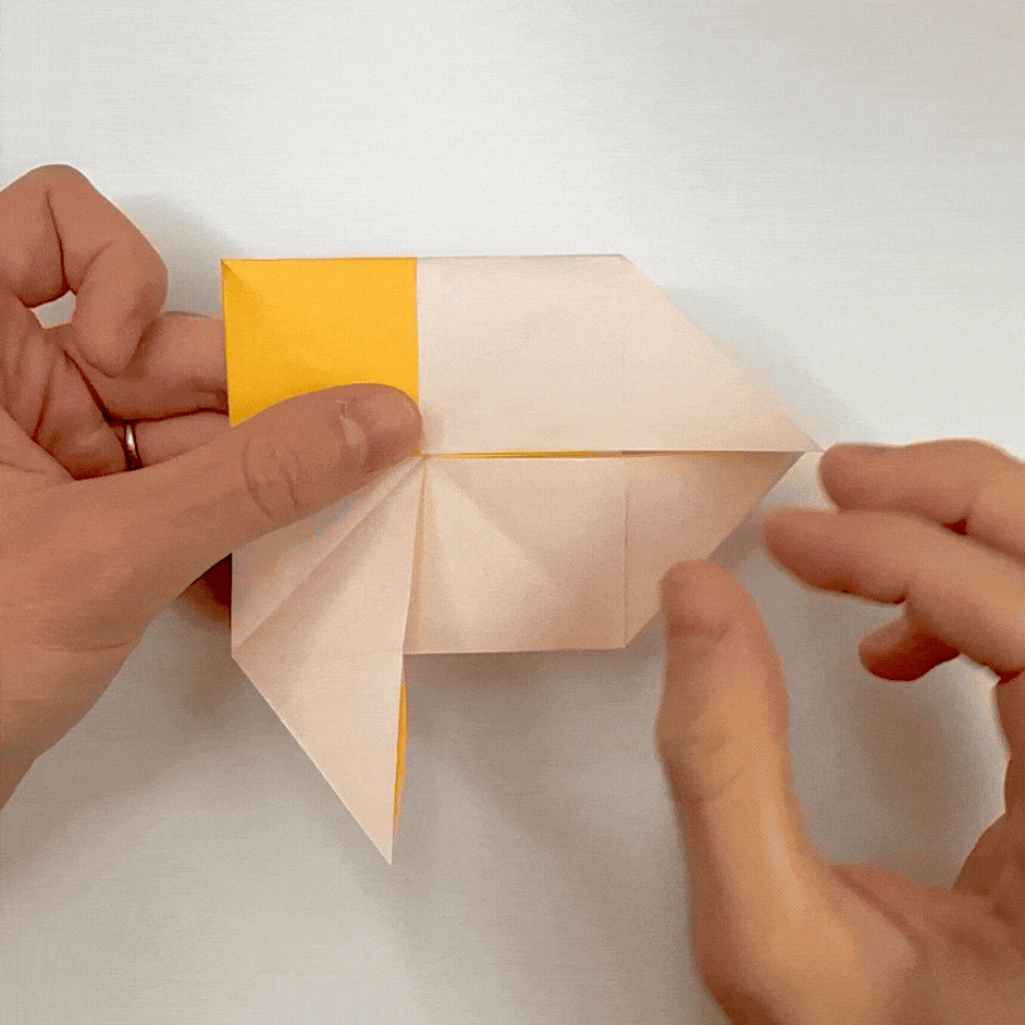 origami pajarita step 12