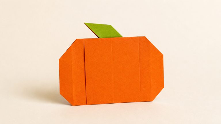 how to make an origami pumpkin