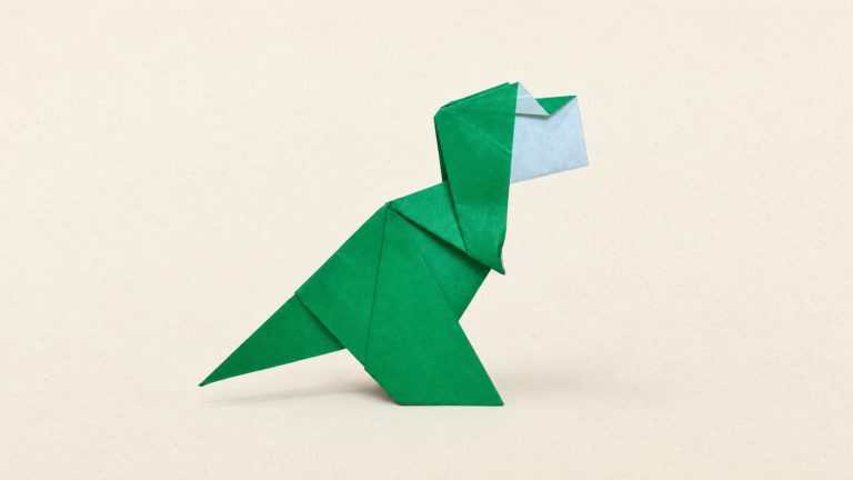 how to make an origami t-rex