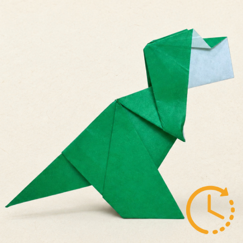 origami t-rex wait