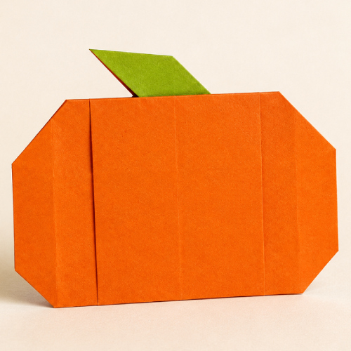 easy origami pumpkin