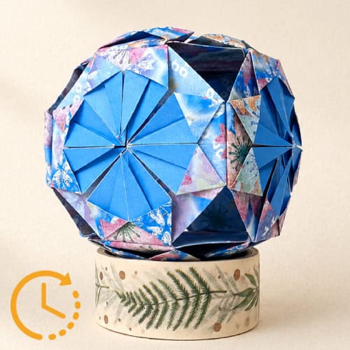 origami kusudama chrysanthemum wait