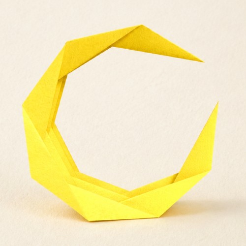 easy origami moon