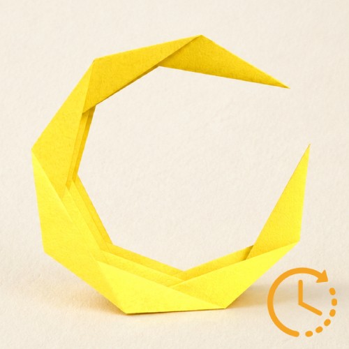 easy origami moon