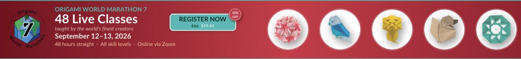 Origami World Marathon 7 - 48 live classes, September 12-13, 2026