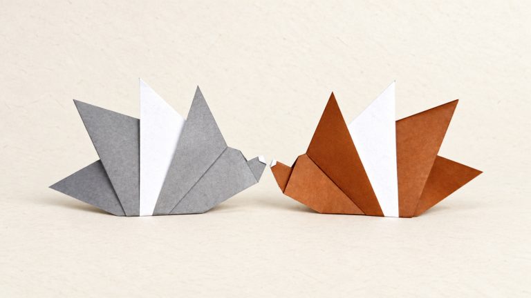 origami hedgehog