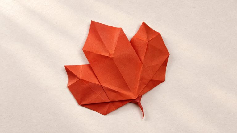 origami maple leaf