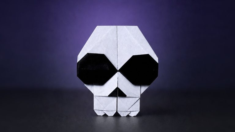 origami skull v2
